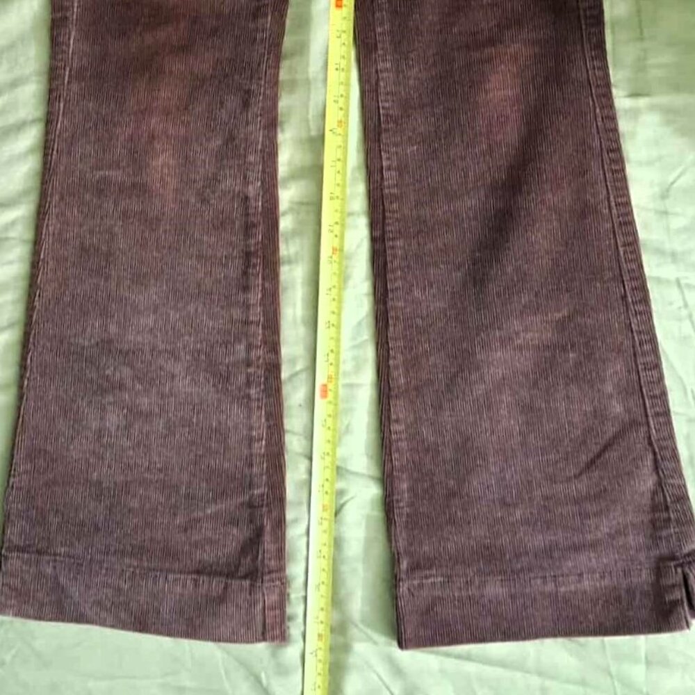 Classic Brown Corduroy Flared Pants - Picture 6 of 6